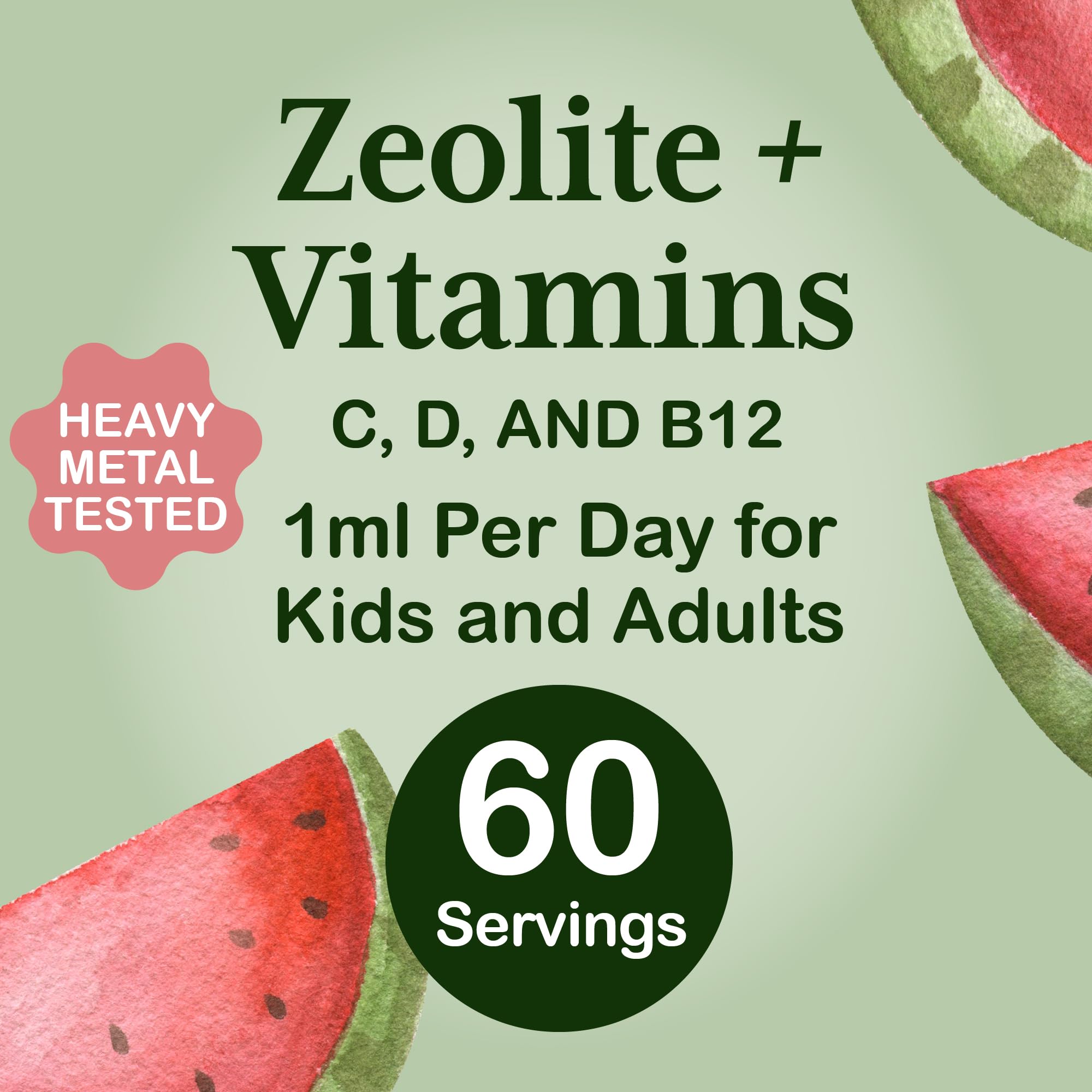 Heirloom etiqueta con lista de ingredientes y vitaminas visibles