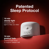 Helight en uso junto a la almohada promoviendo conciliación del sueño