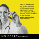 Heliocare cápsulas al lado de ingredientes naturales, resalta origen
