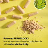 Etiqueta Heliocare con Fernblock PLE destacada y transparencia de ingredientes