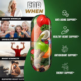 Helix Heal etiqueta trasera con lista de ingredientes y certificaciones claras