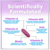 Hello Lovely! botella en mano para apreciar tamaño y cantidad de 120 softgels