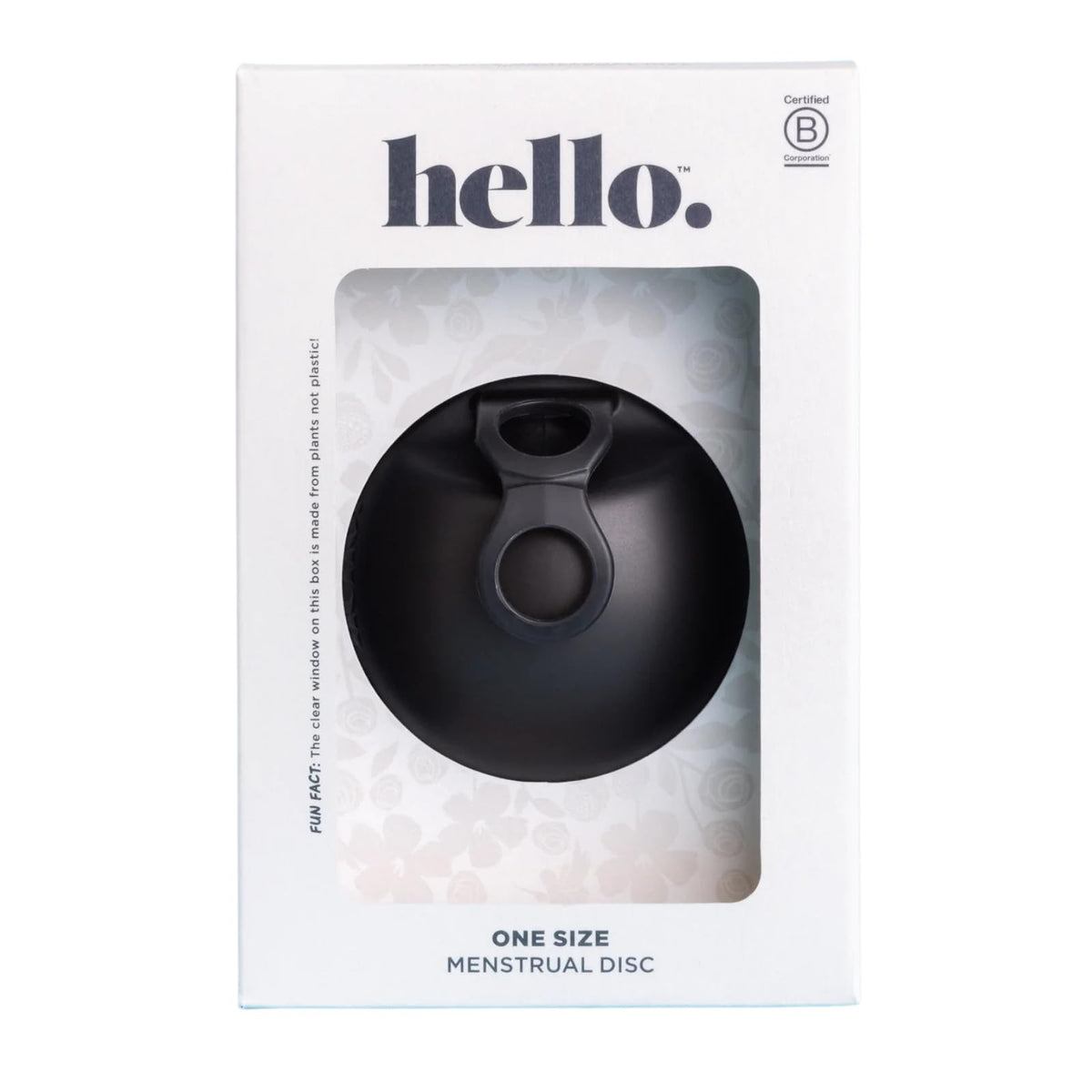 HELLO PERIOD vista frontal del disco cómodo y discreto para alta capacidad