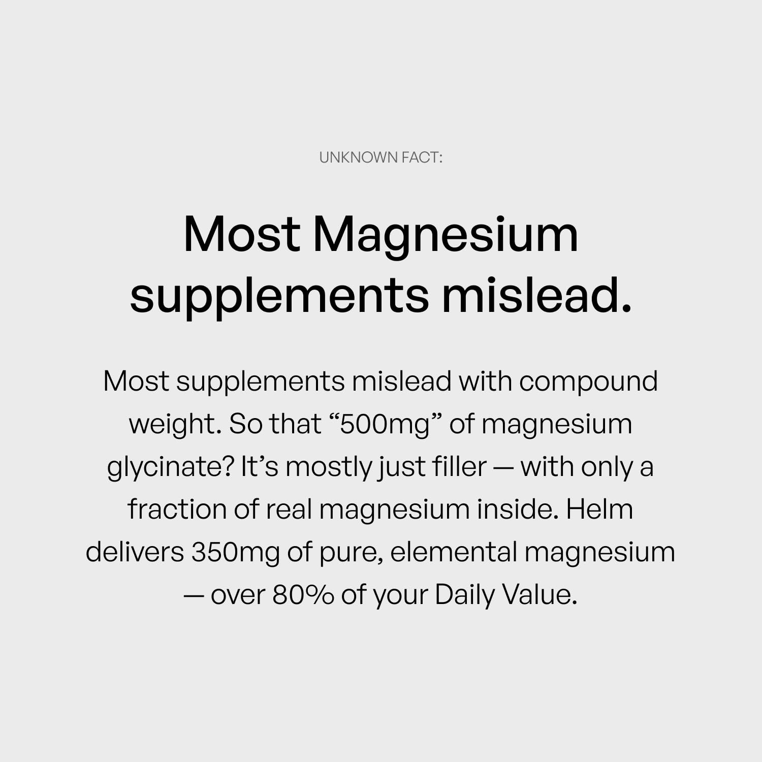Helm Nutrition etiqueta nutricional en detalle, transparencia de ingredientes