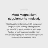 Helm Nutrition etiqueta nutricional en detalle, transparencia de ingredientes
