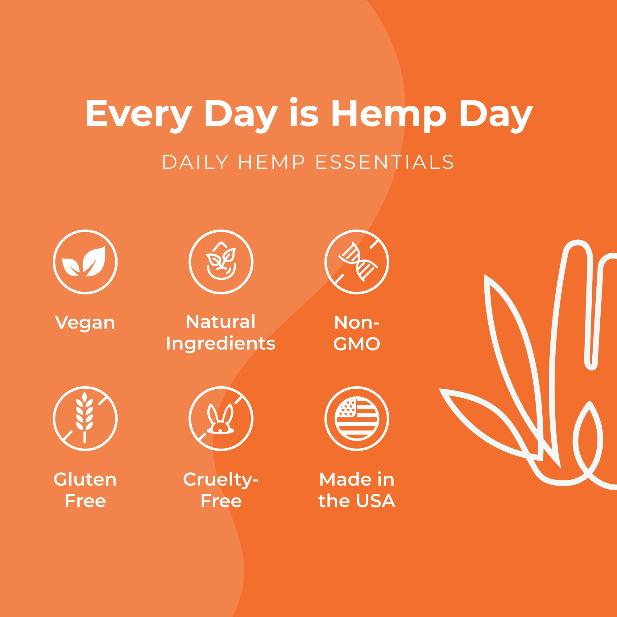 Hemp & Hand etiqueta con sellos de laboratorio y certificaciones visibles