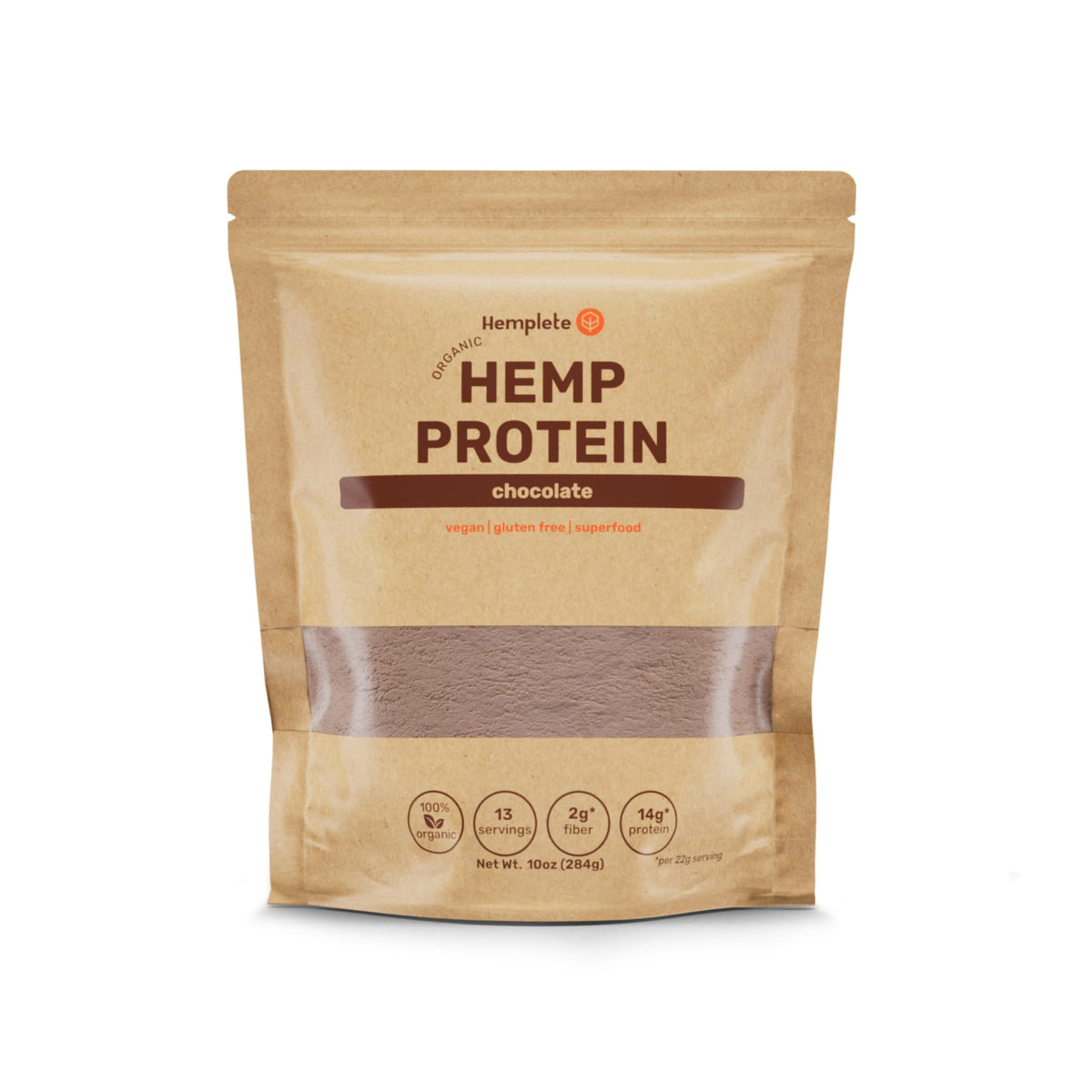 hemplete envase frontal chocolate muestra beneficios veganos