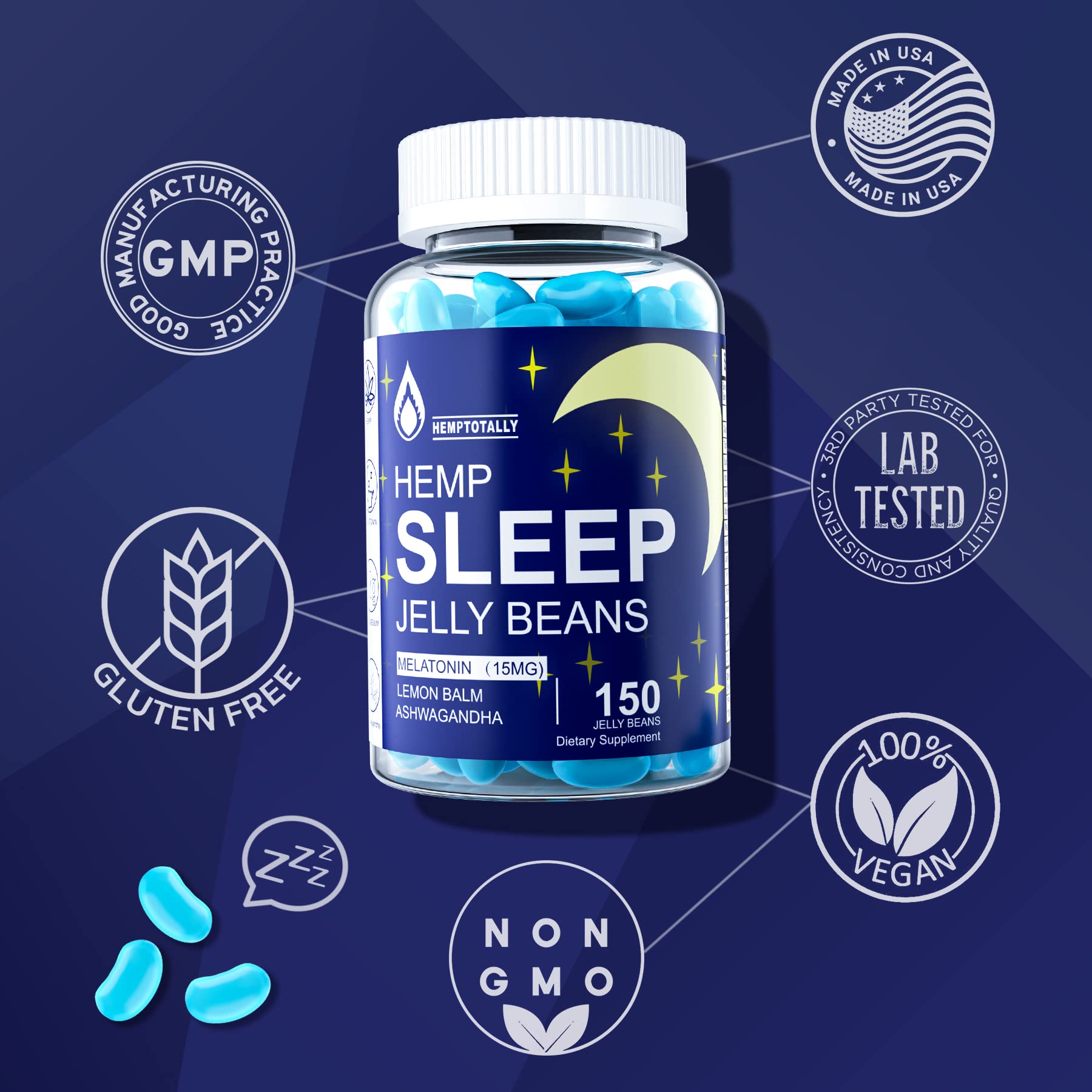 HempTotally escena de estilo de vida familiar relajada antes de dormir