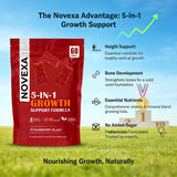 Heniqut Novexa etiqueta nutricional con ingredientes y detalles claros