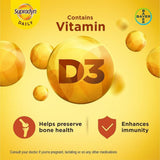 HENU Supradyn etiqueta nutricional legible con ingredientes y cantidades