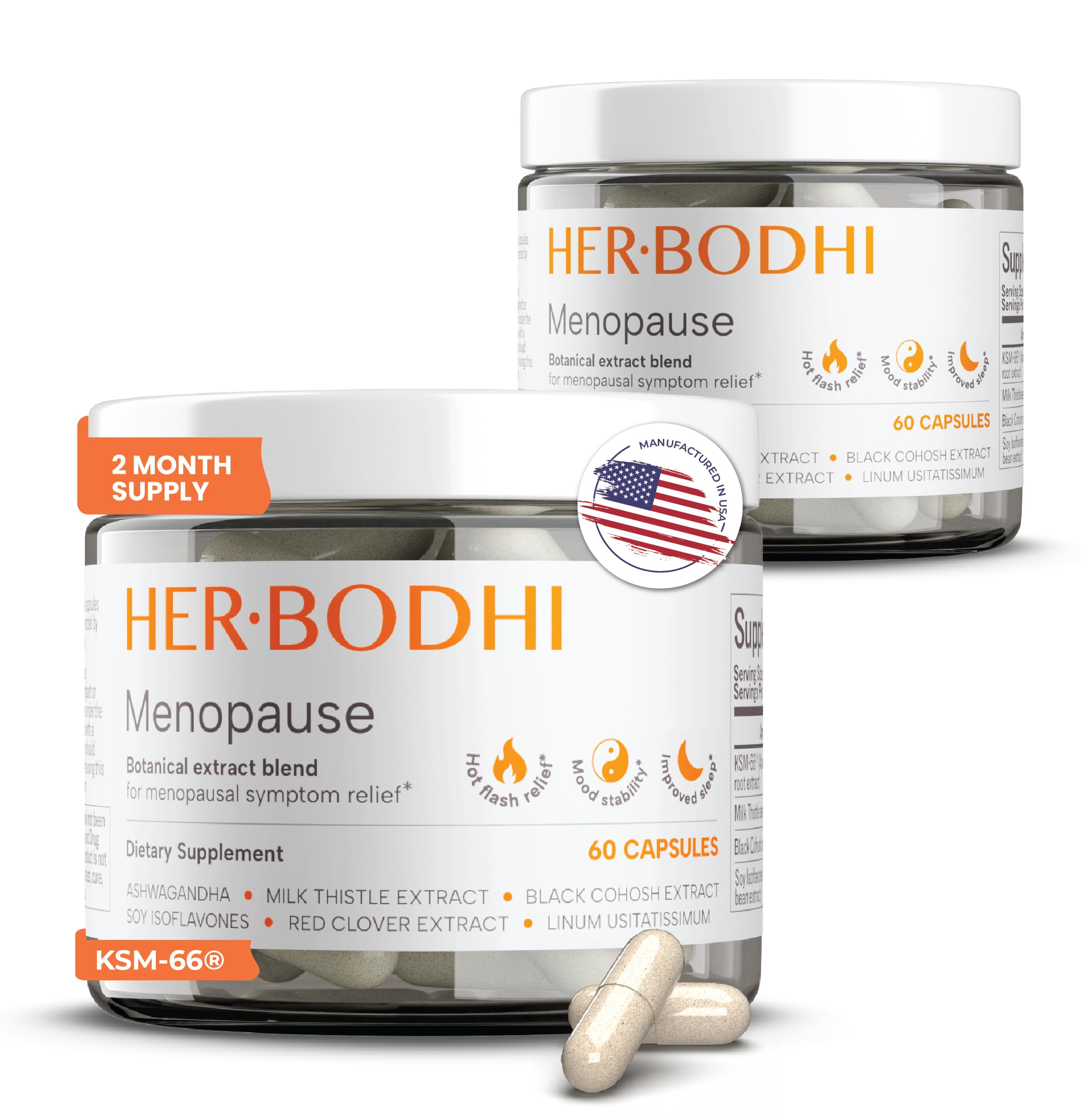Her Bodhi paquete frontal mostrando diseño y beneficios principales