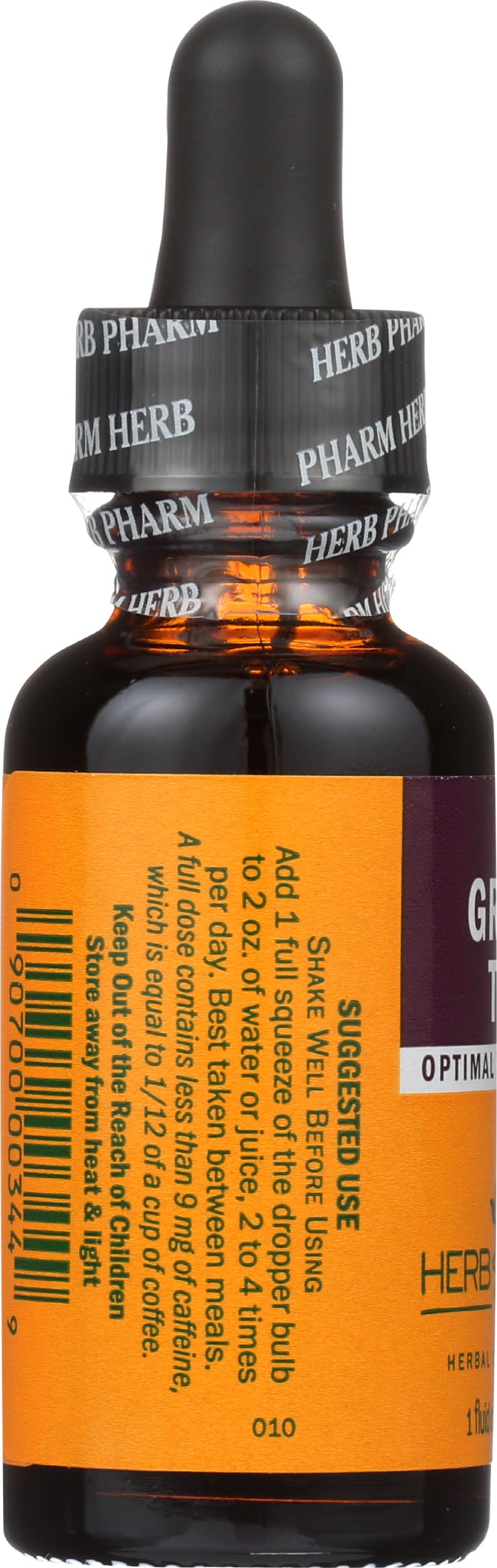 Herb Pharm comparación de tamaño 1 oz para referencia de volumen portátil