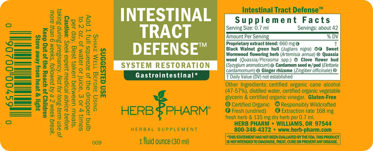 Herb Pharm junto a una regla para comparar tamaño de la presentación