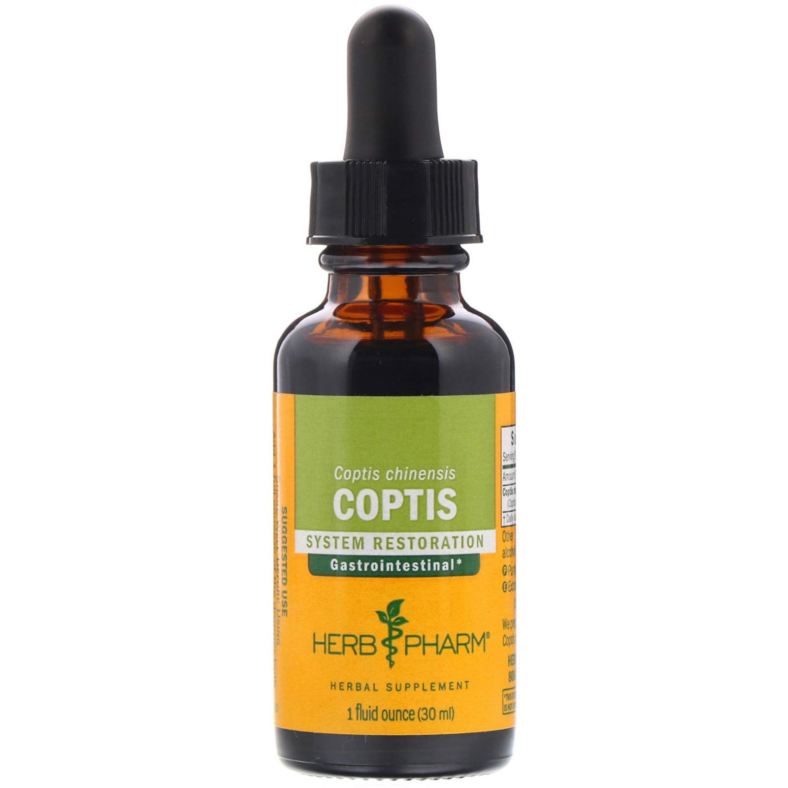 Herb Pharm frasco frontal mostrando etiqueta clara y beneficio digestivo