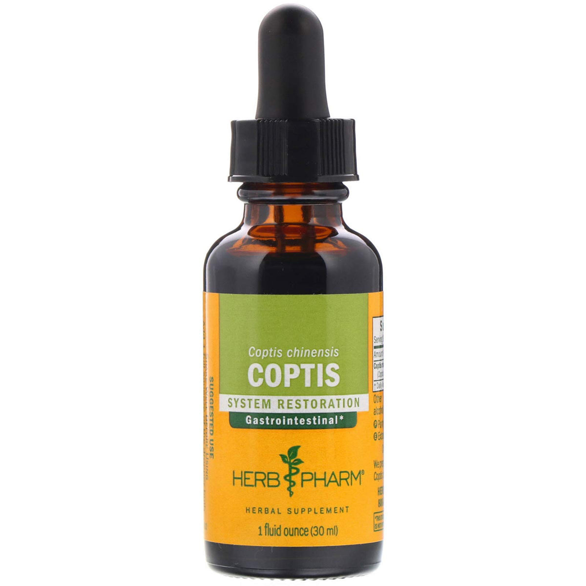 Herb Pharm frasco frontal mostrando etiqueta clara y beneficio digestivo
