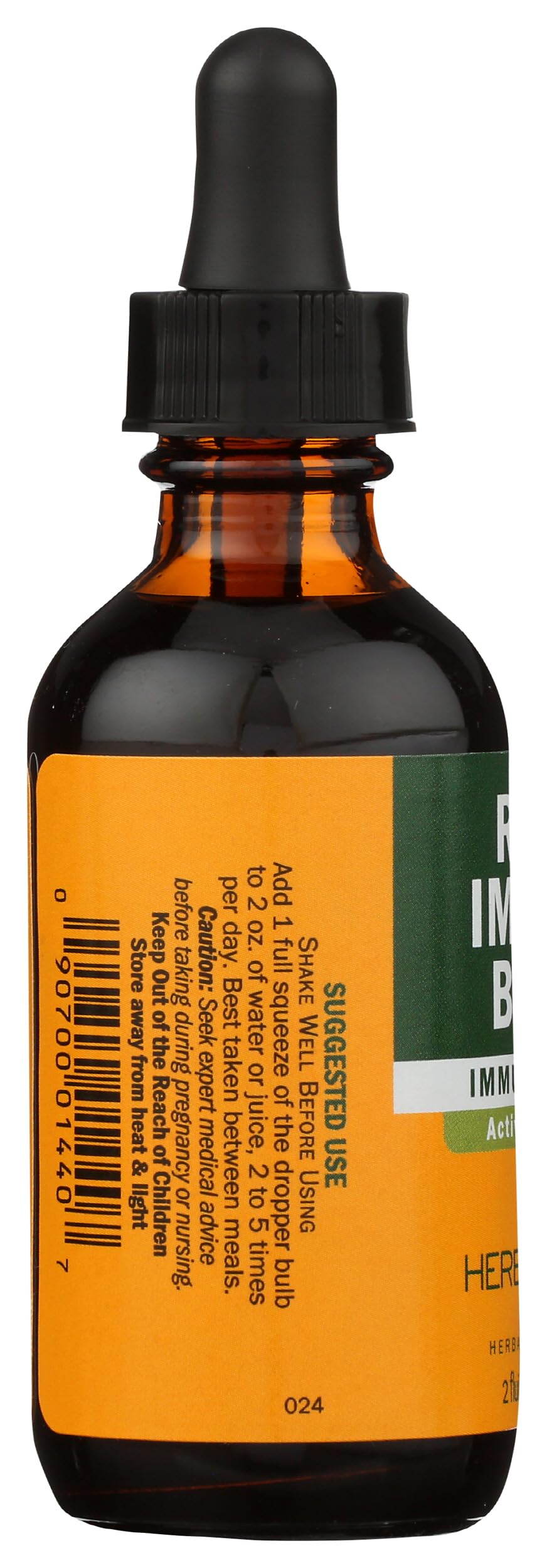 Herb Pharm etiqueta con lista de ingredientes y certificaciones visibles