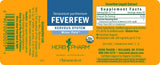 Herb Pharm etiqueta con certificación orgánica y análisis HPTLC