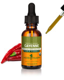 Herb Pharm frasco frontal del extracto de cayena con aspecto orgánico y confianza
