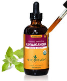 Herb Pharm frasco frontal mostrando etiqueta y tamaño, fácil identificación