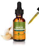 Herb Pharm frente del empaque mostrando extracto de ajo orgánico y confianza
