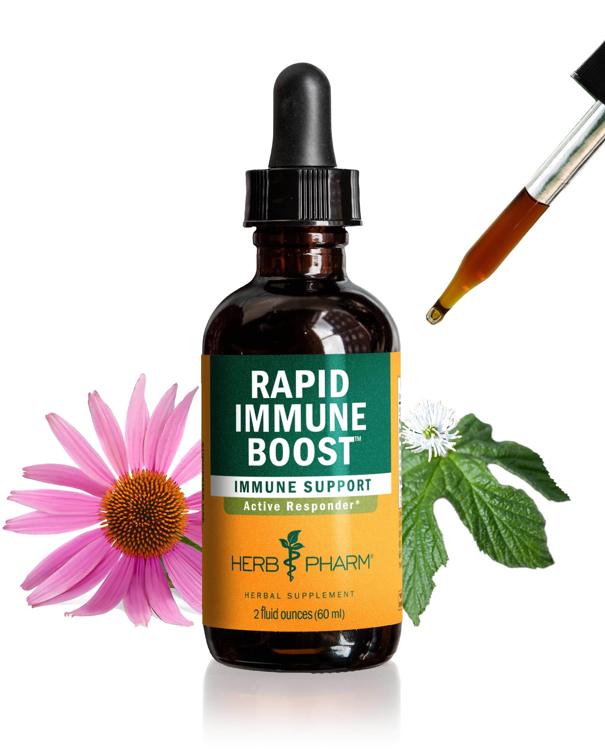 Herb Pharm frente del producto mostrando botella y etiqueta clara