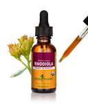 Herb Pharm envase frontal de Rhodiola Rosea mostrando diseño y tamaño