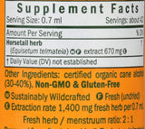 Cuentagotas de Herb Pharm con gotas del extracto Horsetail listo para dosificar con precisión