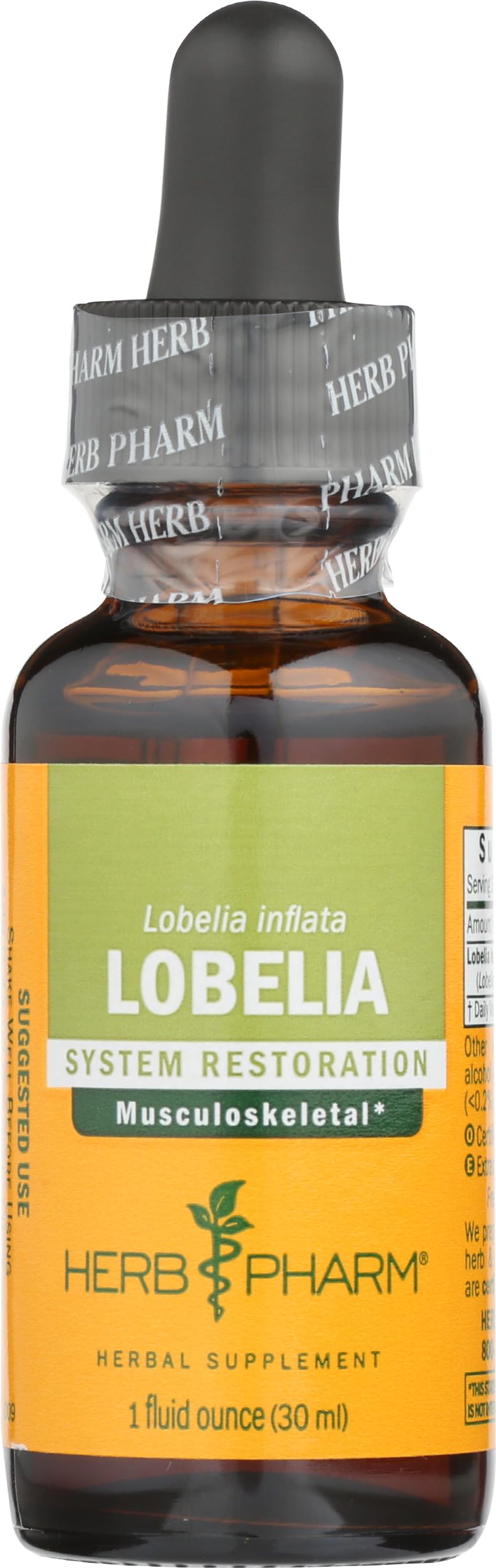 Herb Pharm frente del envase mostrando etiqueta clara y orgánica