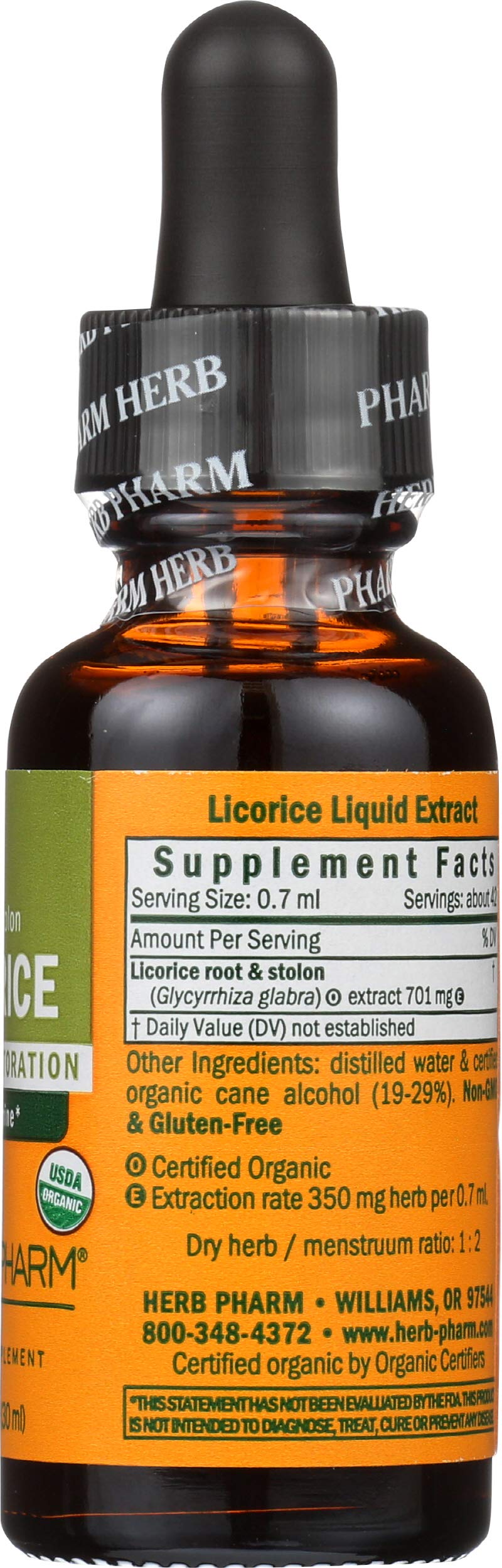 Herb Pharm extracto en vaso listo para mezclar y absorción rápida en rutina