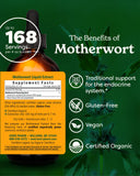 Herb Pharm etiqueta del producto con certificación orgánica y beneficios