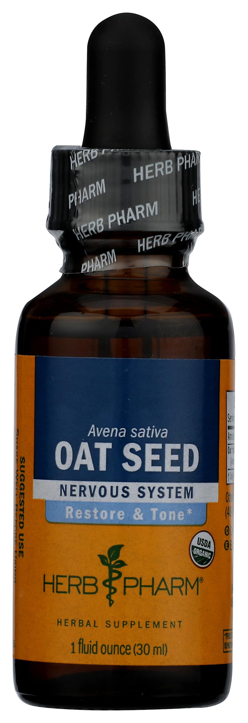 Herb Pharm semillas lechosas de avena frescas en etapa de cosecha para máxima potencia