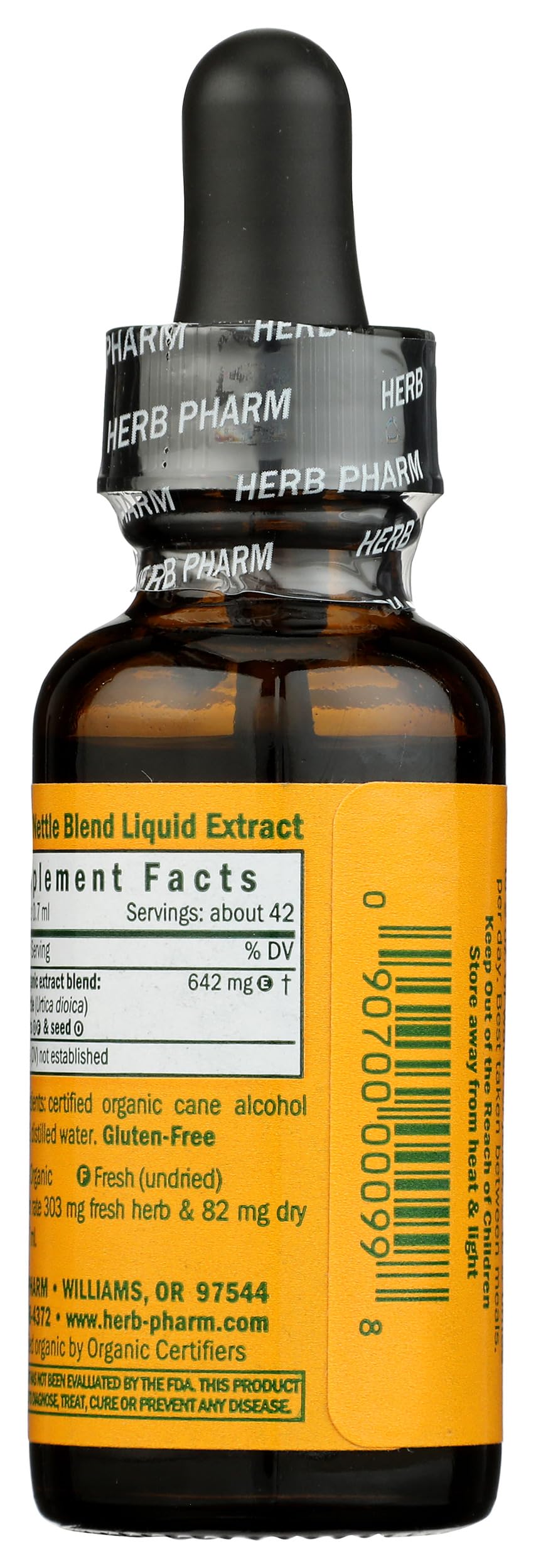Herb Pharm frasco con gotero listo para dosificar con comodidad
