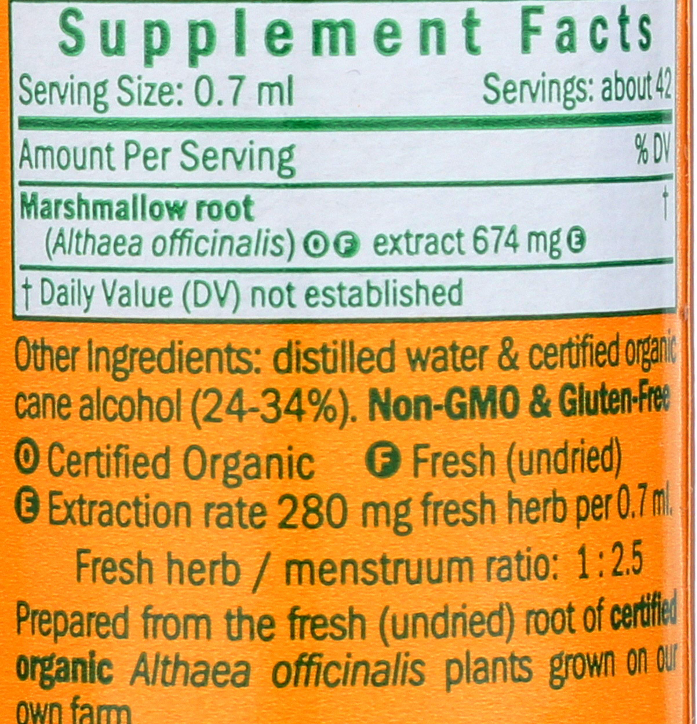Herb Pharm raíces frescas de Althaea officinalis recién recolectadas a mano