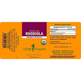 Herb Pharm etiqueta detallada con certificaciones orgánicas visibles