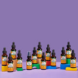 Herb Pharm producto en mesa familiar transmitiendo confianza