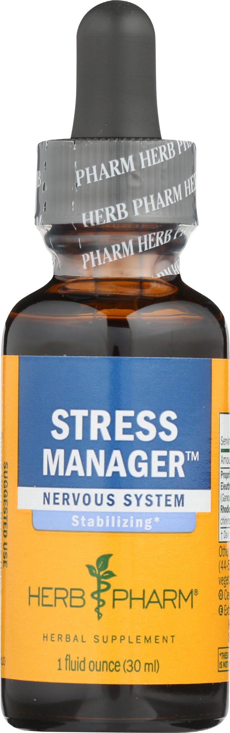 Herb Pharm frasco frontal mostrando la fórmula y beneficios clave