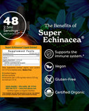 Primer plano de la etiqueta Herb Pharm con información de ingredientes y certificaciones
