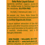 Herb Pharm detalle de textura del extracto líquido de Gotu Kola mostrando concentración y pureza