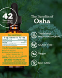 Herb Pharm textura del extracto de Osha concentrado para dosificación rápida