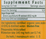 Herb Pharm vista cercana del líquido del extracto que muestra su textura y color natural