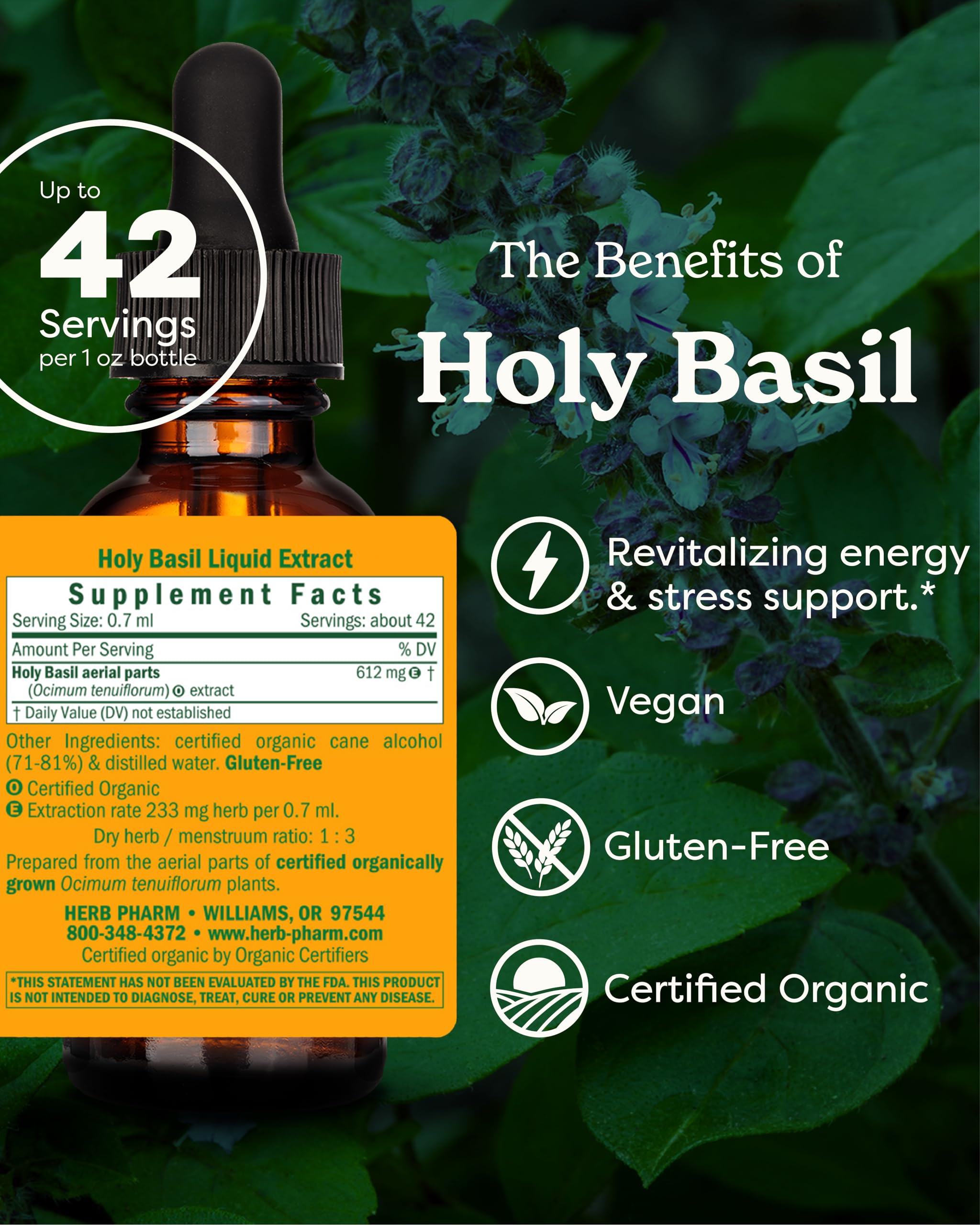 Herb Pharm gota de extracto en textura líquida para absorción rápida