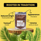 Herb To Body etiqueta del producto con detalle de origen y sellado