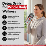 Herbal Clean botella junto a una regla para comparar tamaño de 32 fl oz