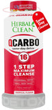 Herbal Clean Qcarbo16 frente botella mostrando diseño y beneficio refrescante