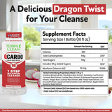 Herbal Clean Qcarbo16 color y textura del líquido sabor fruta del dragón, aspecto apetecible