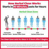 Herbal Clean Qcarbo32 en ambientación tropical que transmite sabor y frescura