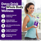 Herbal Clean qcarbo32 ingredientes principales en primer plano, muestra mezcla herbal