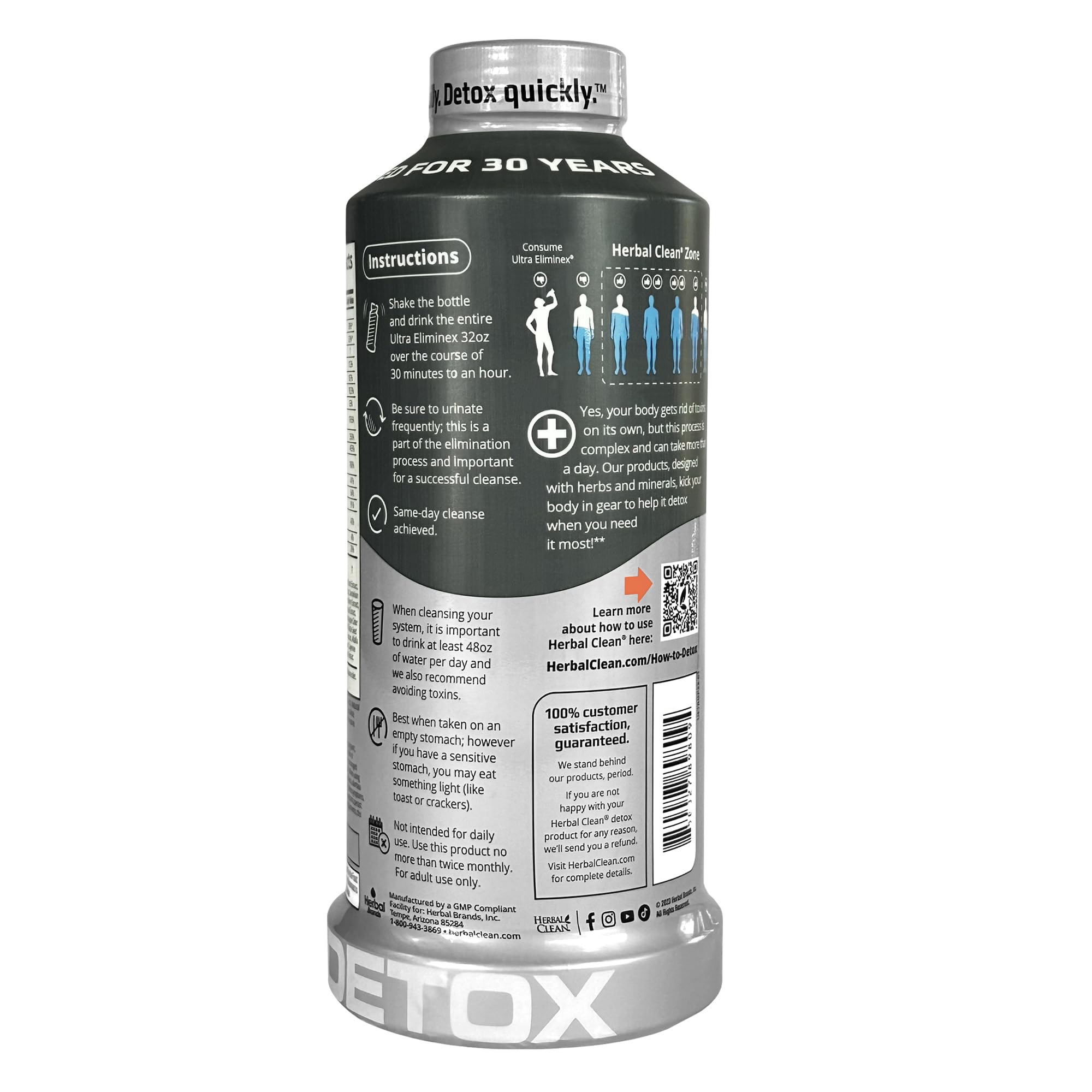 Herbal Clean textura del líquido straw-mango para apreciar consistencia y mezcla homogénea