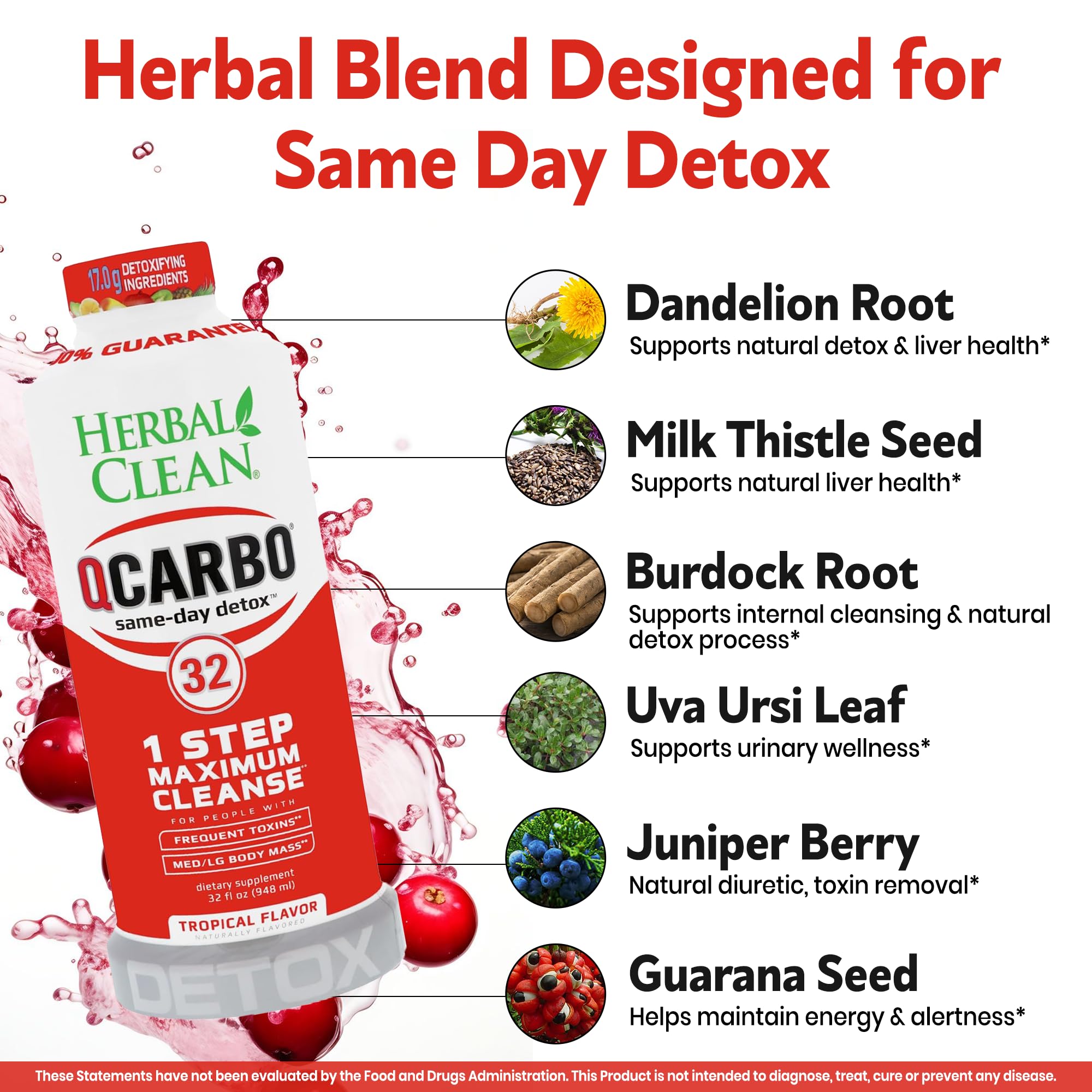 Herbal Clean botella en mano demostrando la dosis práctica y portátil