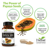 Herbal Goodness cápsula en mano demostrando tamaño y facilidad de uso